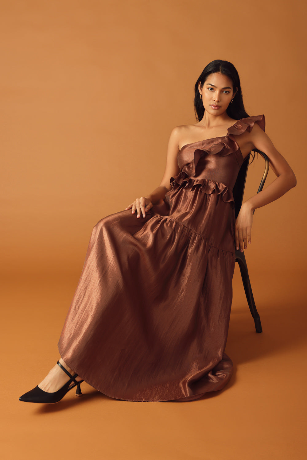 FIND THE ANSWER WOVEN MAXI DRESS Flying Tomato